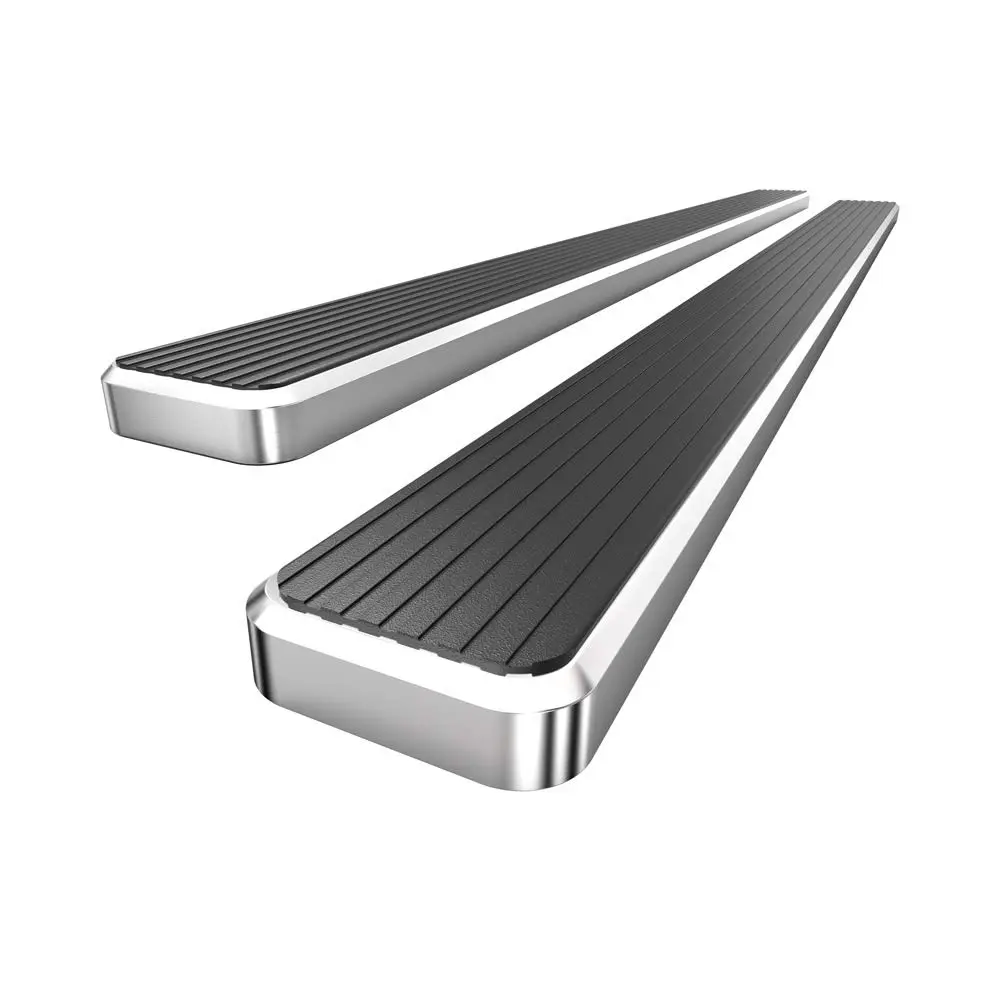 HD Ridez Running Board 6" Silver Compatible with Ford F150 2015-2026 Regular Cab & F-250 F-350 Super Duty 2017-2026 | Lightweight Aluminum Support 300 lbs - main product image