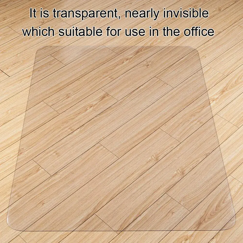 Kuyal Clear Chair Mat for Hardwood Floors 91cm x 122cm (36" x 48") | Protects Floors from Scratches - view 6