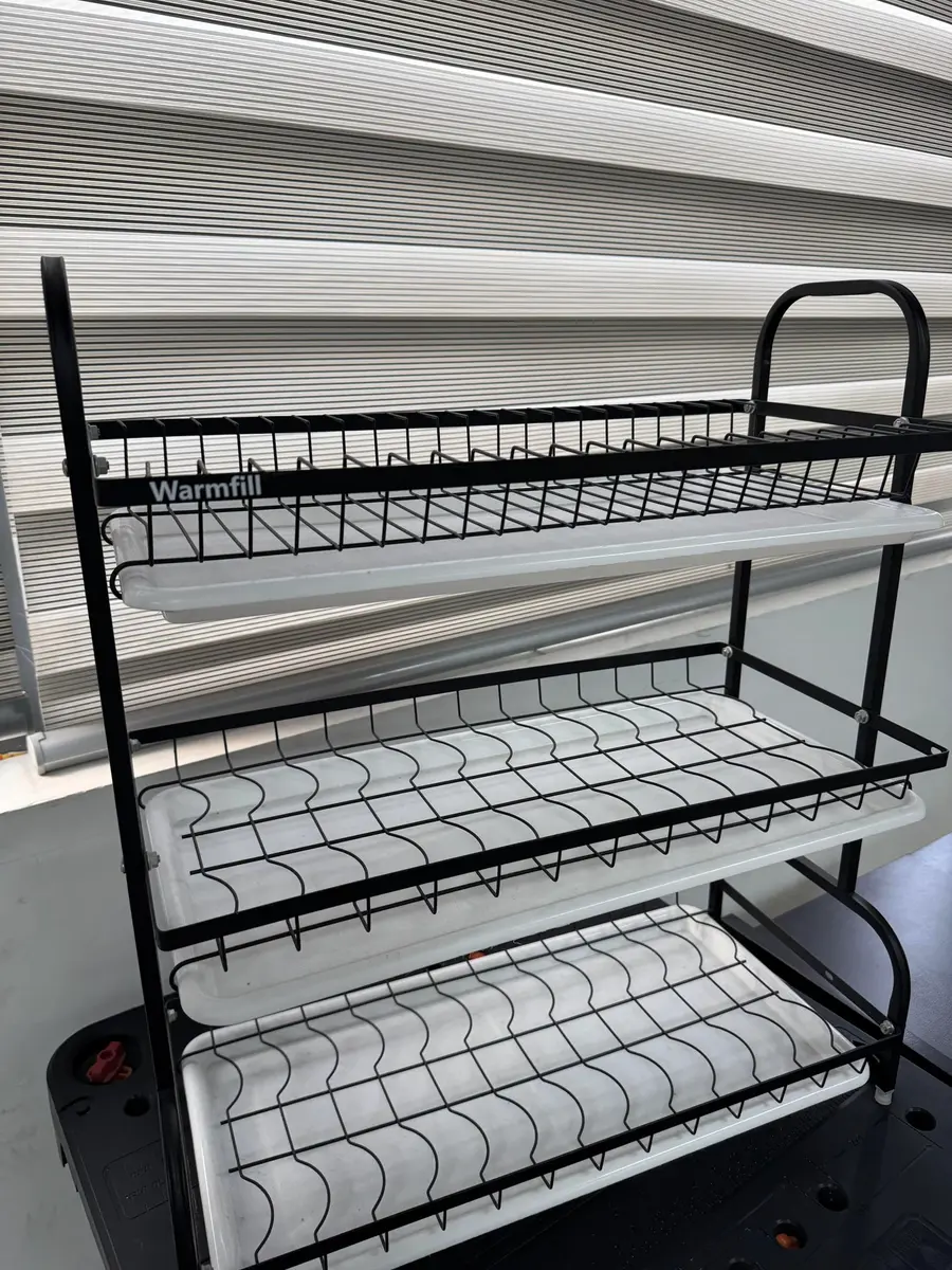 Warmfill Dish Drying Rack 3 Tier Stainless Steel Large Capacity Rustproof Kitchen Organizer - view 2