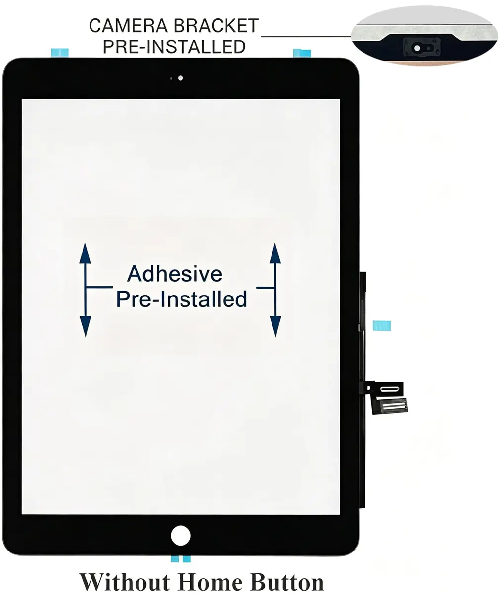 iPad 7th/8th Gen 10.2" Screen Replacement Digitizer Black | Tested & Ready for India - view 3