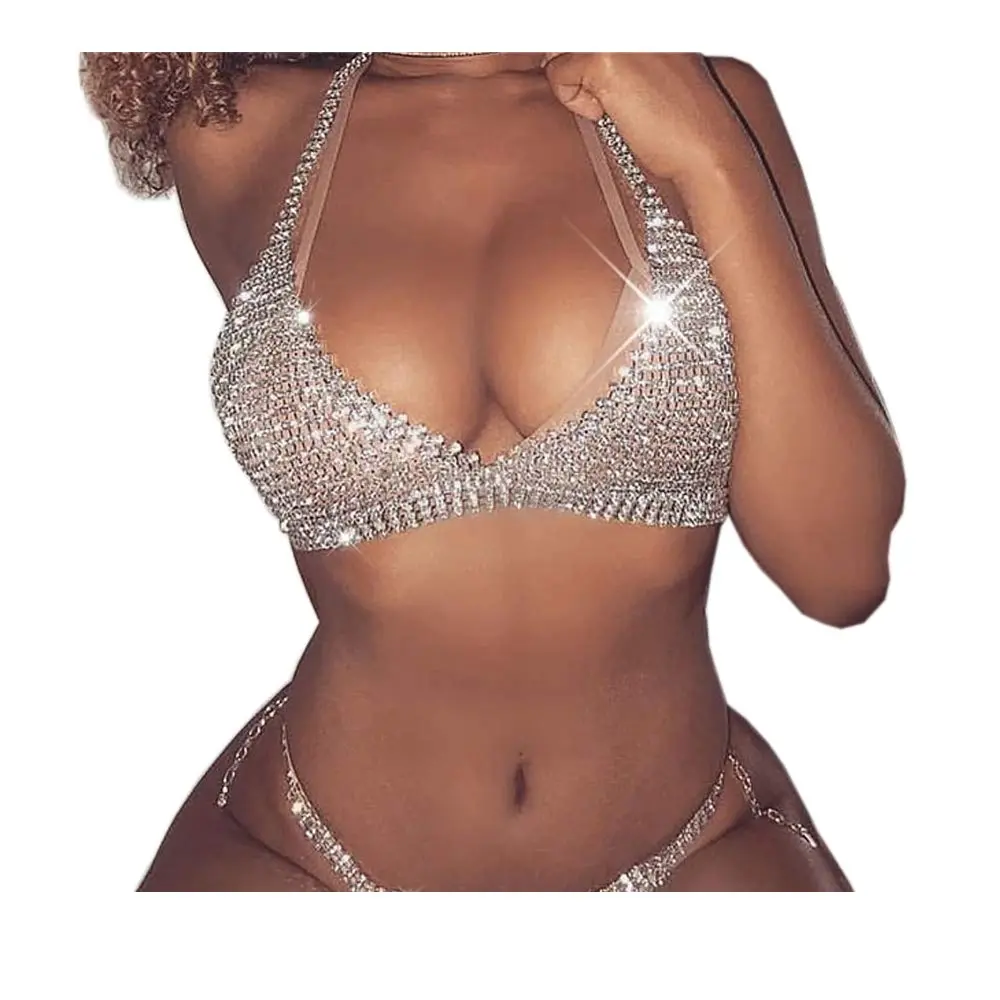 Cusmyre Rhinstone Body Chain 19 inches | Elegant Crystal Bead Harness for Women - view 2