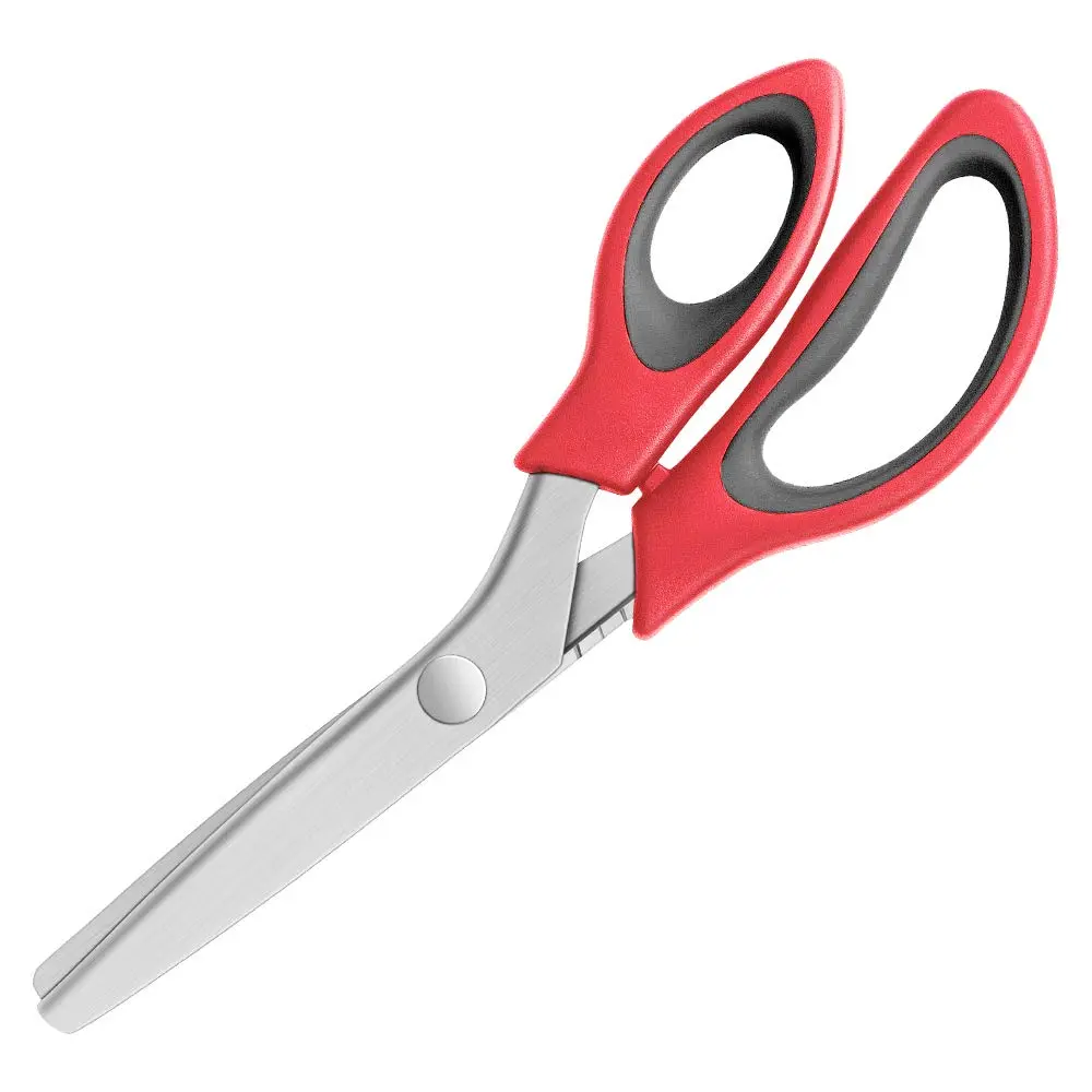YAZEMKEL Pinking Shears Serrated 9 Inch | Professional Craft Zig Zag Cut Scissors - view 2