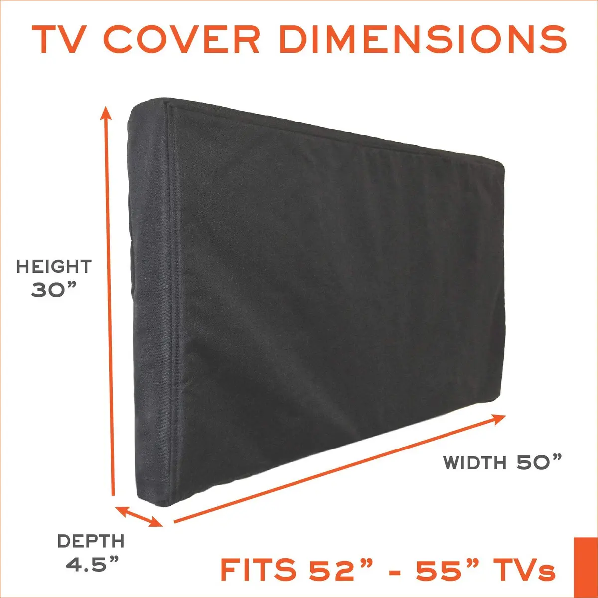 Bozzcovers Outdoor TV Cover 52-55 inch | Waterproof, Weatherproof, Soft Interior - view 2