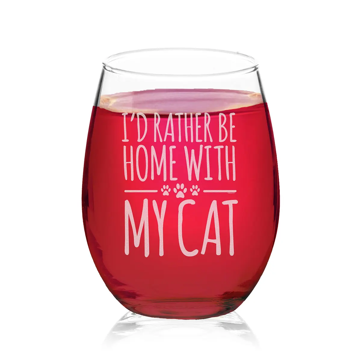 Veracco 15 oz Stemless Wine Glass | Elegant, Durable & Dishwasher Safe (Clear, Glass) - main product image