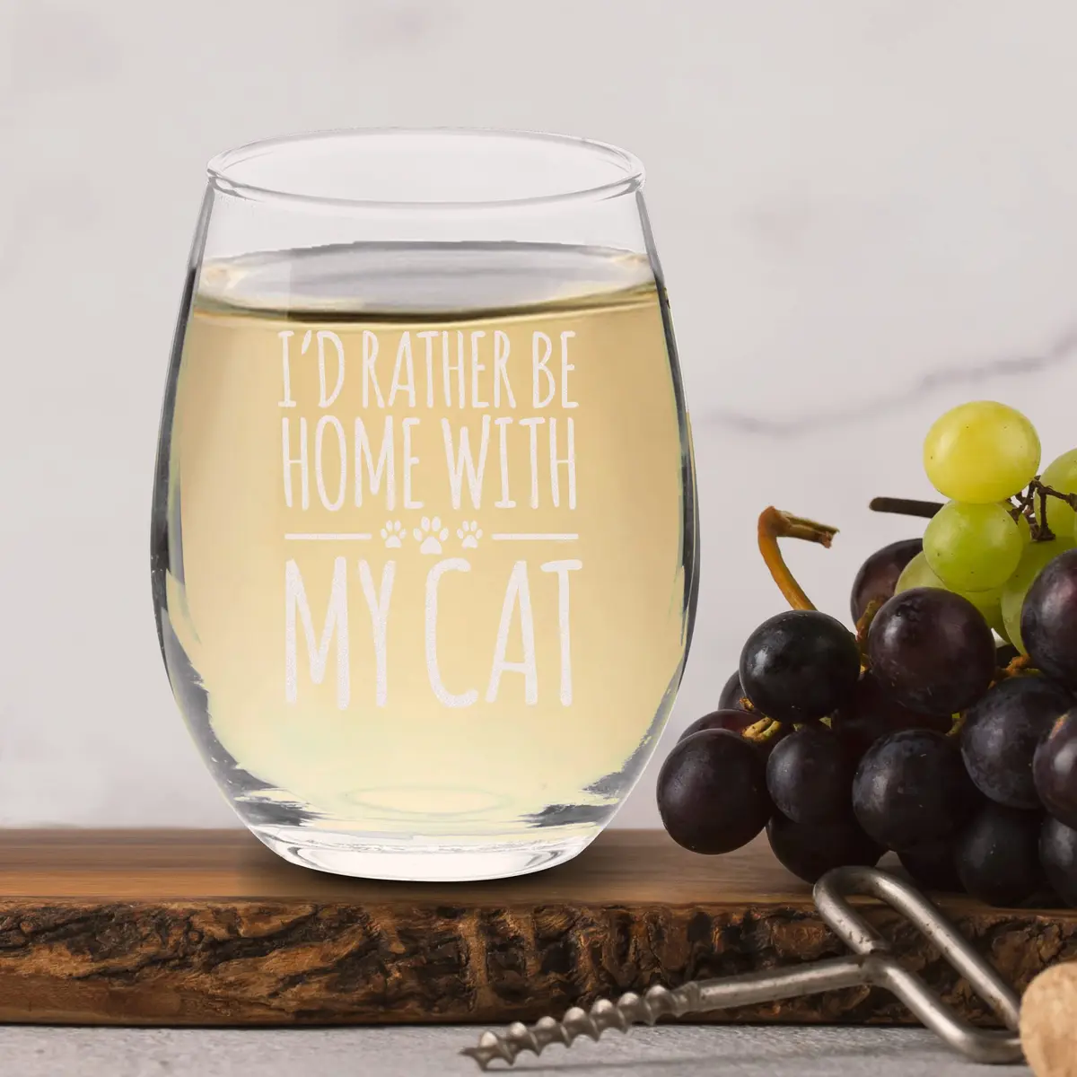 Veracco 15 oz Stemless Wine Glass | Elegant, Durable & Dishwasher Safe (Clear, Glass) - view 5