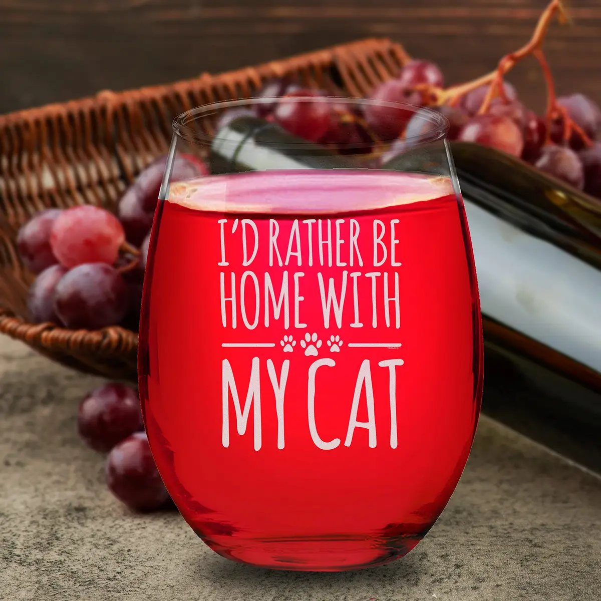 Veracco 15 oz Stemless Wine Glass | Elegant, Durable & Dishwasher Safe (Clear, Glass) - view 8