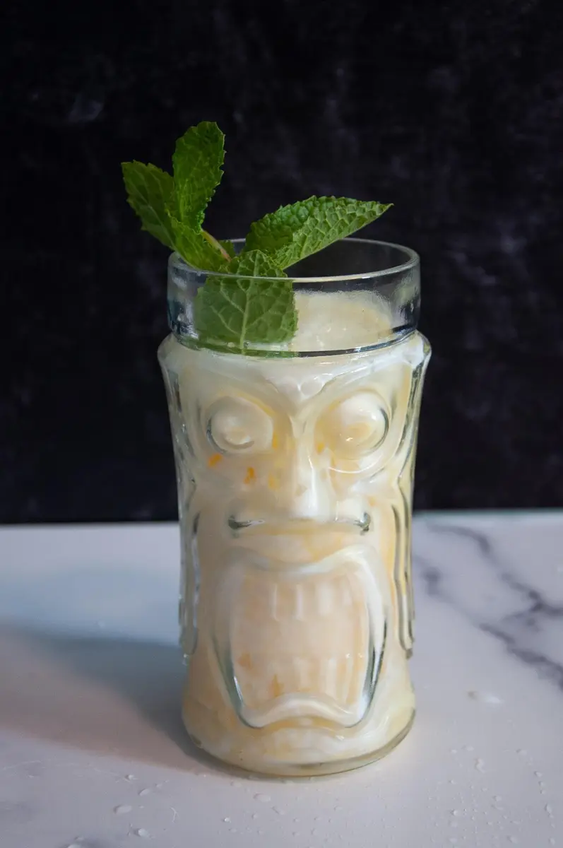 AMZ Empire Screaming Tiki Glasses 16 oz | Modern Bar Party Set with Picks - view 6