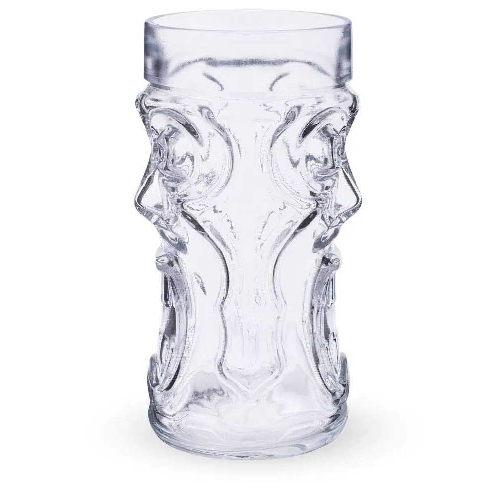 AMZ Empire Screaming Tiki Glasses 16 oz | Modern Bar Party Set with Picks - view 3