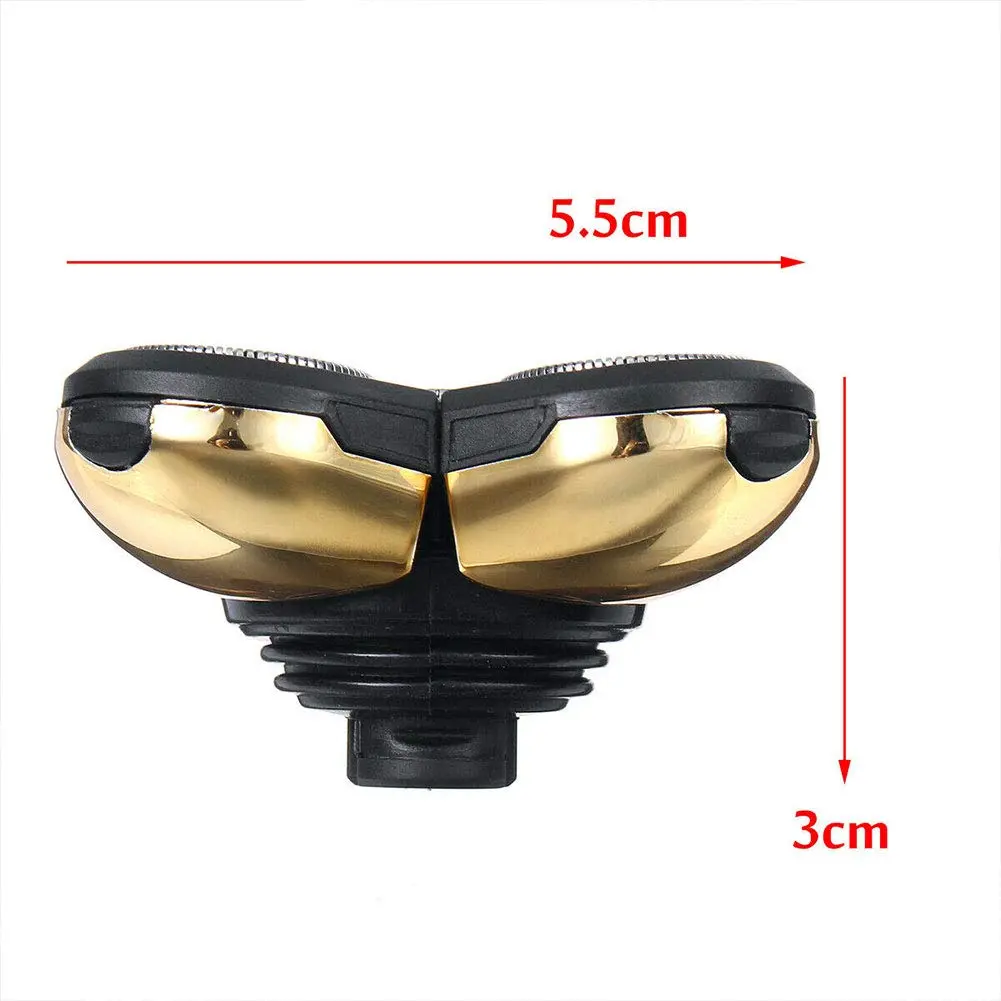 Ranjaner 5 Heads Beard Cutter Universal Electric Razor Shaver Head Rotary 4D Gold | Double Ring Blade - view 4