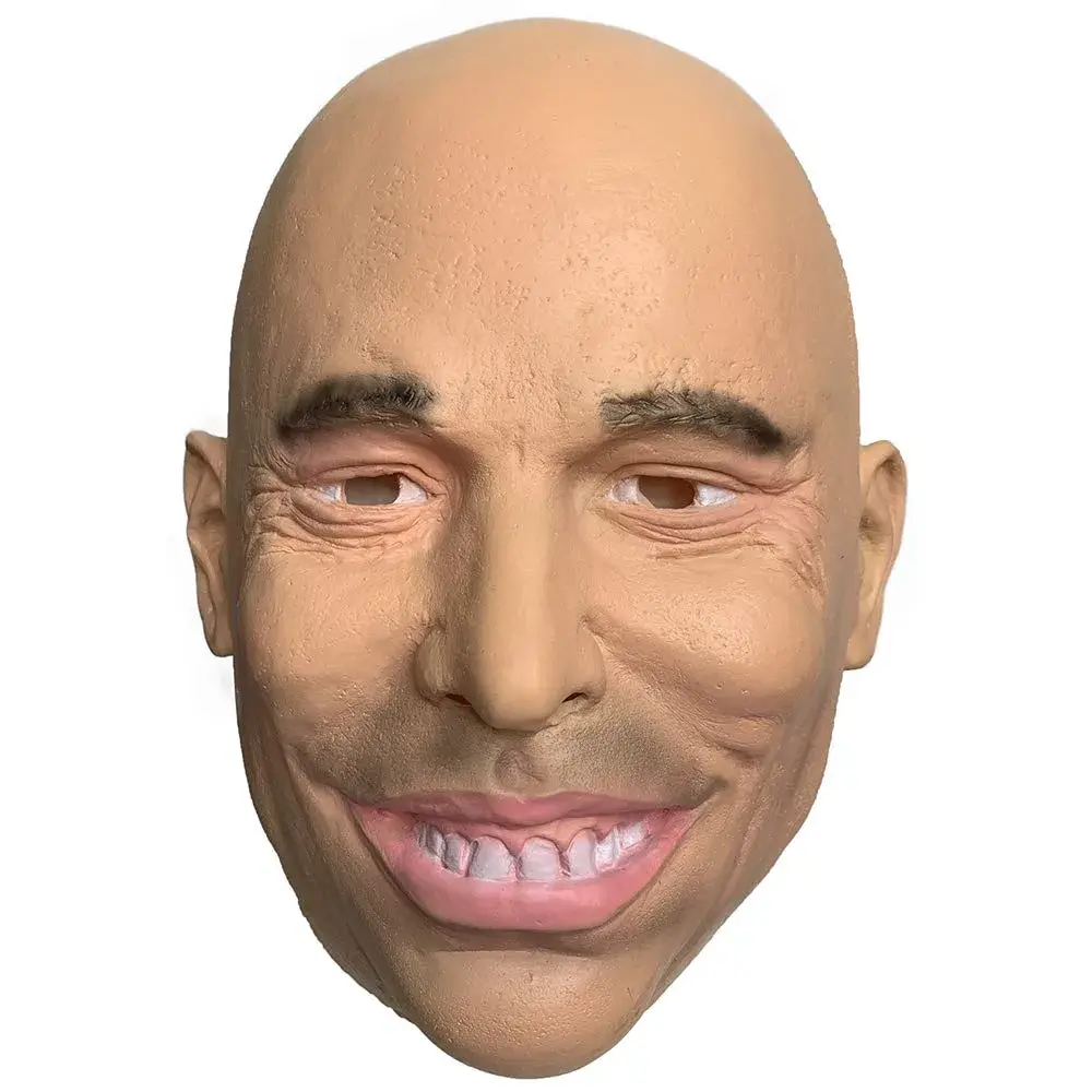 zhongcai Realistic Human Latex Mask Head (Male B) Yellow | Halloween Masquerade Costume - main product image