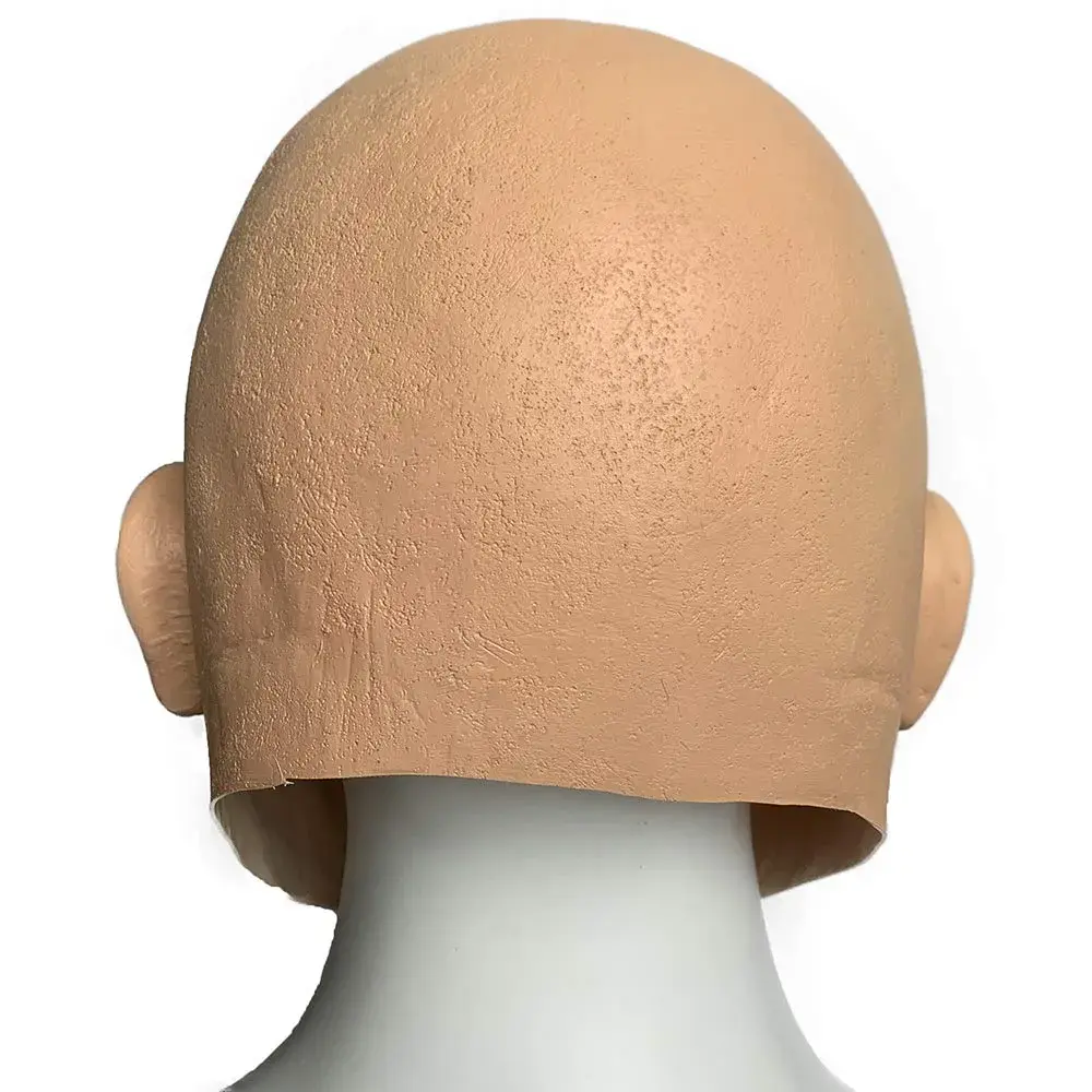 zhongcai Realistic Human Latex Mask Head (Male B) Yellow | Halloween Masquerade Costume - view 6