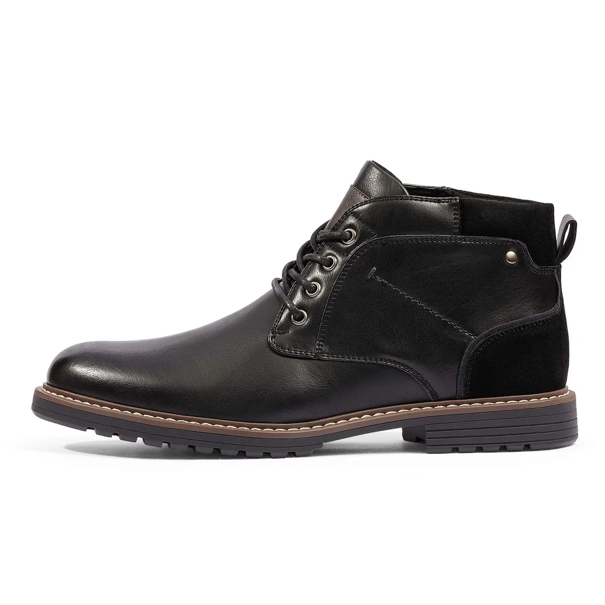 Bruno Marc Men's Chukka Dress Boots Casual Shoes,Black,12 | Classic Low Heel Suede - view 3