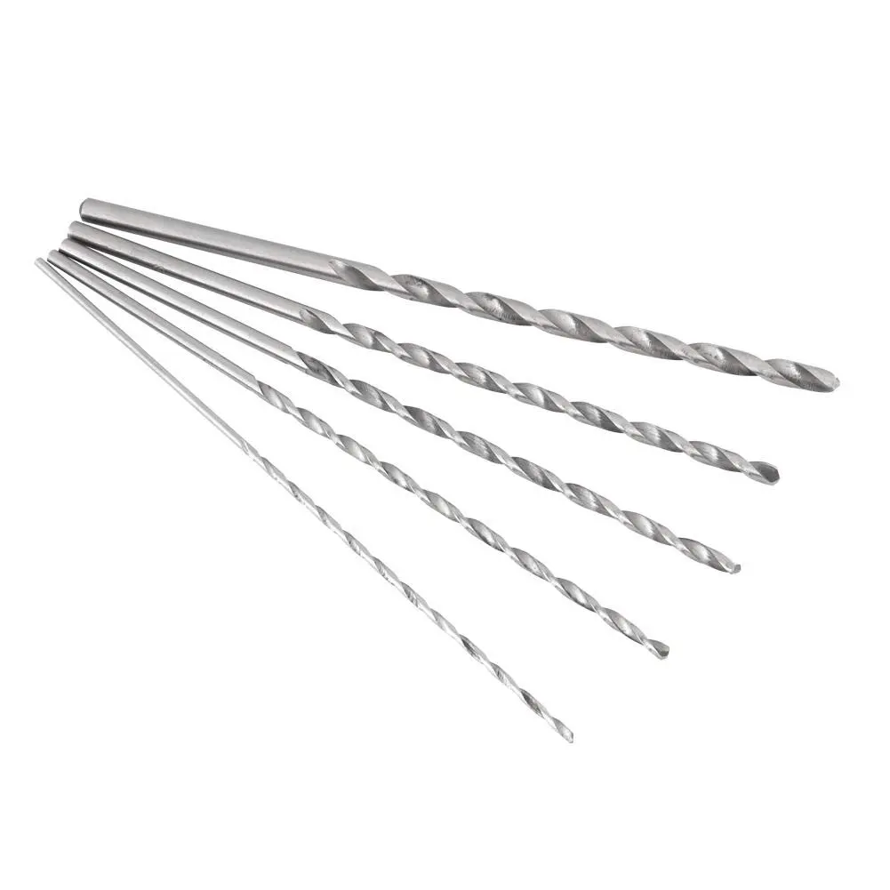 Fafeicy Extra Long Drill Bit Set, High Speed Steel, 2/3/3.5/4/5mm Diameter, 150mm Length for Wood - view 8