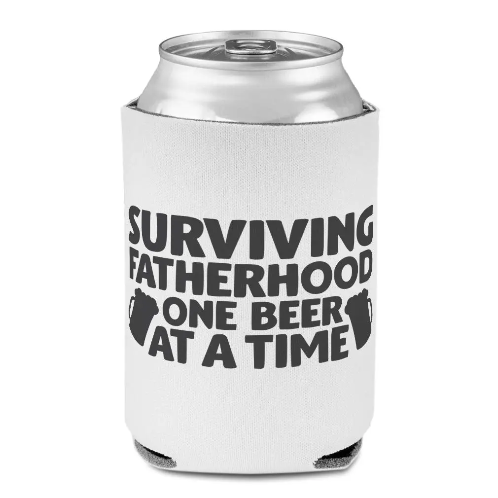 Style In Print Sleeves for Cans Drink Cooler | Surviving Fatherhood Dad Beer Cover (One Size, Multicolor) - main product image