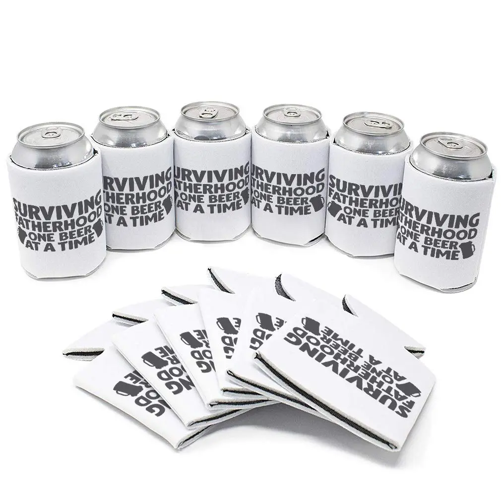 Style In Print Sleeves for Cans Drink Cooler | Surviving Fatherhood Dad Beer Cover (One Size, Multicolor) - view 3