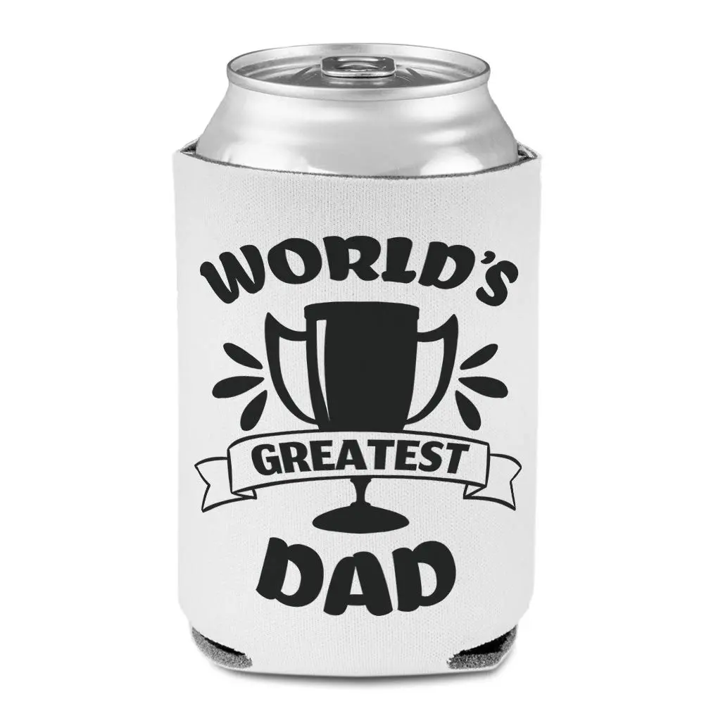 Style In Print World's Greatest Dad Beer Can Cooler Sleeve | Fits 12 oz Cans & Bottles - main product image