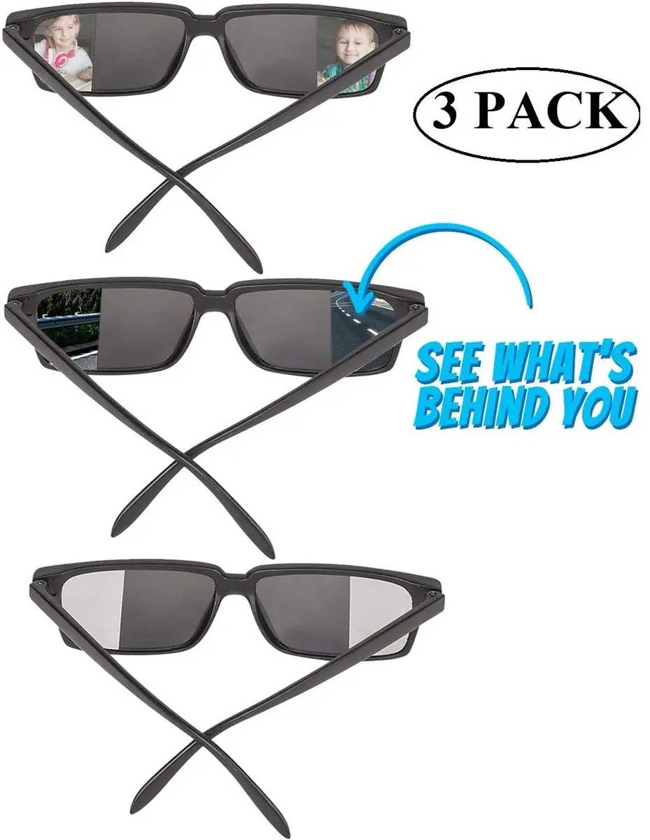 Zugar Land Top Secret Spy Glasses For Kids Rear View Sunglasses 3 Pack | Novelty Toy Glasses with UV Protection - view 2