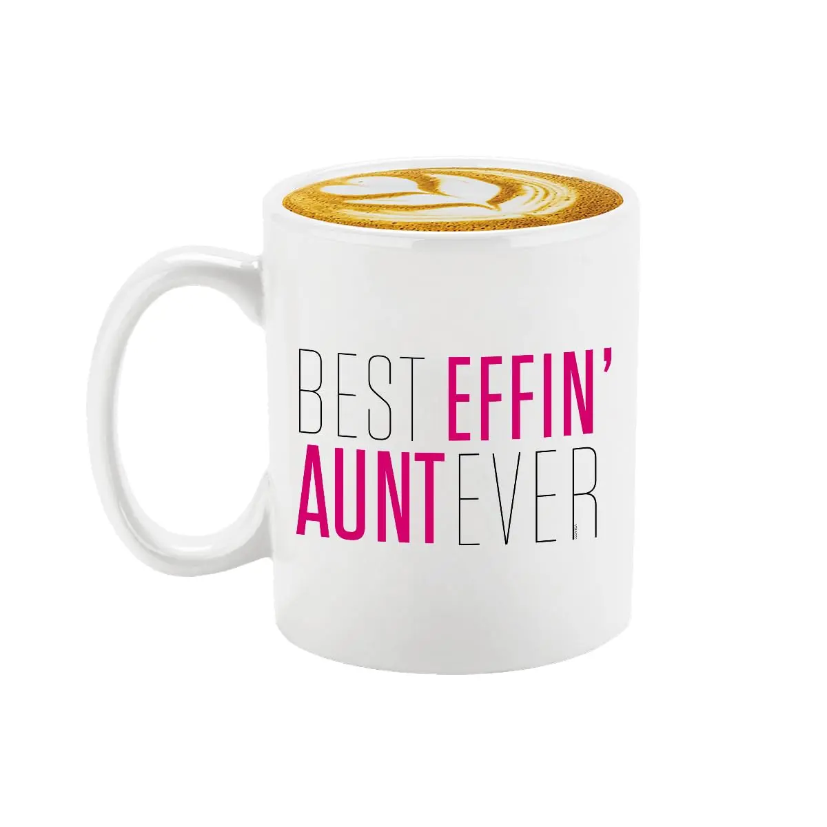 Veracco Best Effin' Aunt Ever Ceramic Coffee Mug For Him Birthday | 11oz White Ceramic - main product image