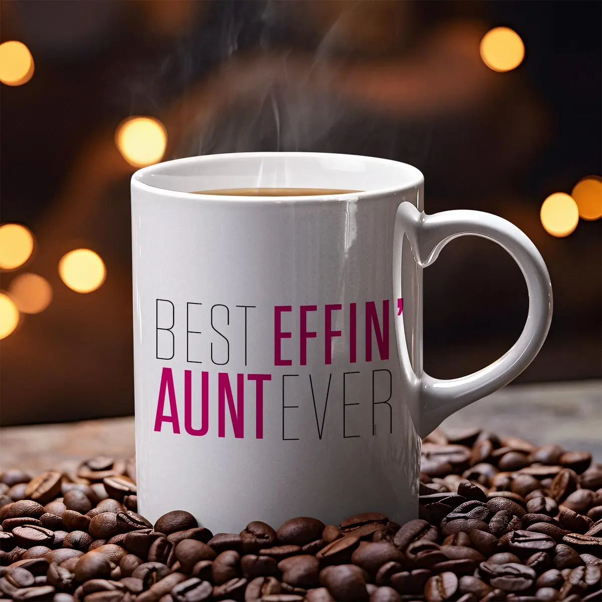 Veracco Best Effin' Aunt Ever Ceramic Coffee Mug For Him Birthday | 11oz White Ceramic - view 8