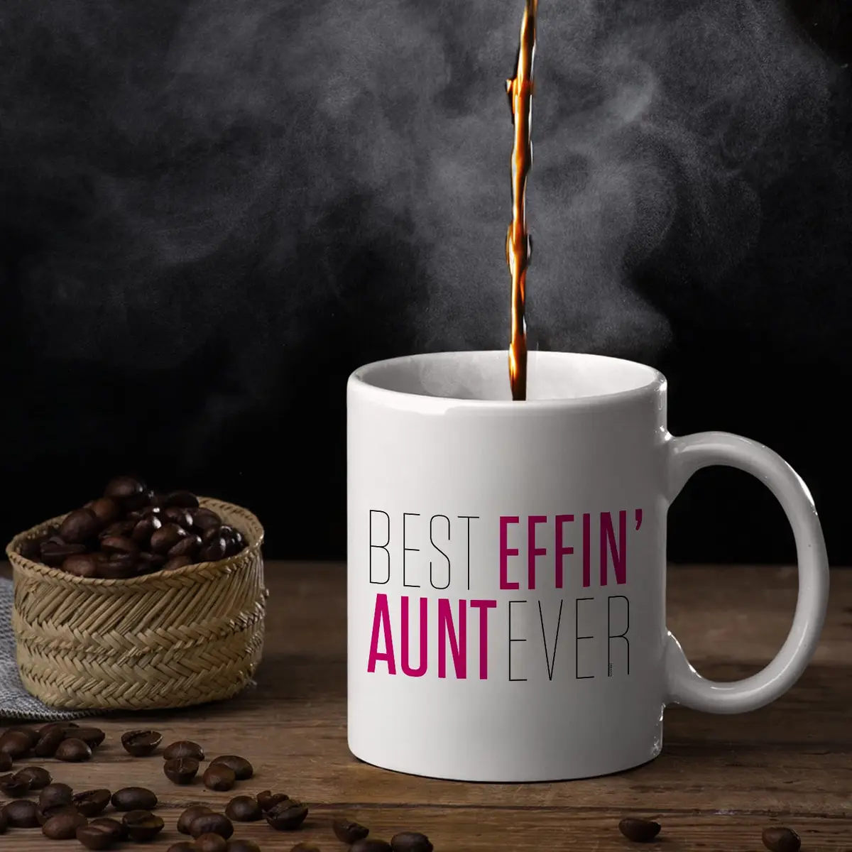 Veracco Best Effin' Aunt Ever Ceramic Coffee Mug For Him Birthday | 11oz White Ceramic - view 3