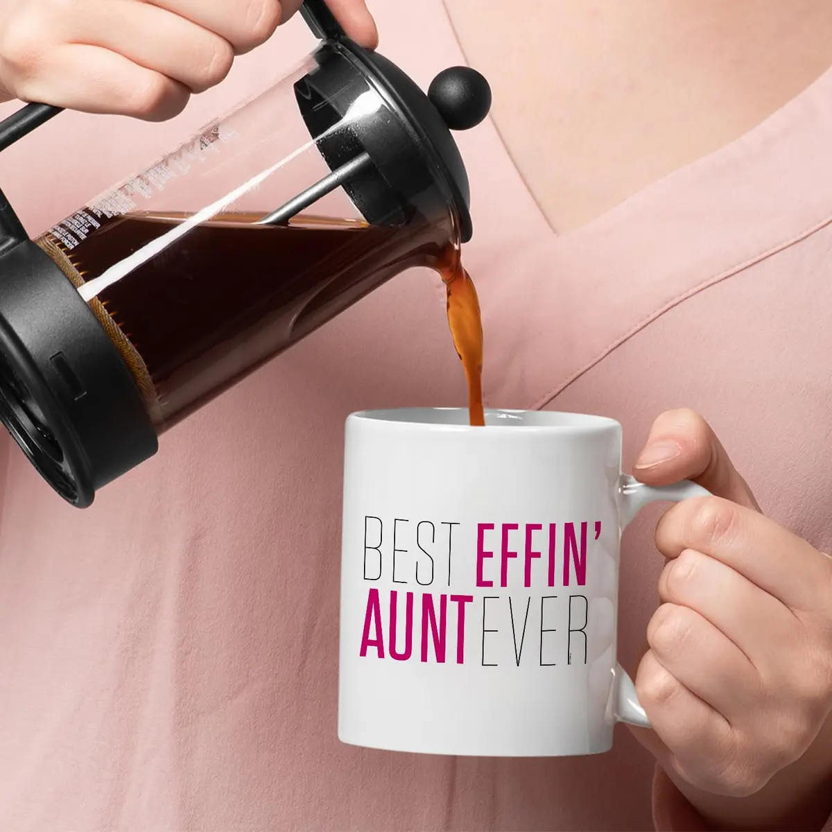 Veracco Best Effin' Aunt Ever Ceramic Coffee Mug For Him Birthday | 11oz White Ceramic - view 4