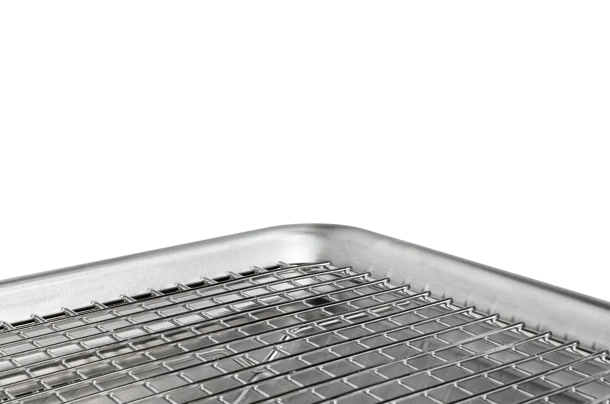 Fat Daddio's CR-HALF Stainless Steel Cooling & Baking Rack 12 x 17 Inch | Durable, Oven Safe & Dishwasher Friendly - view 3