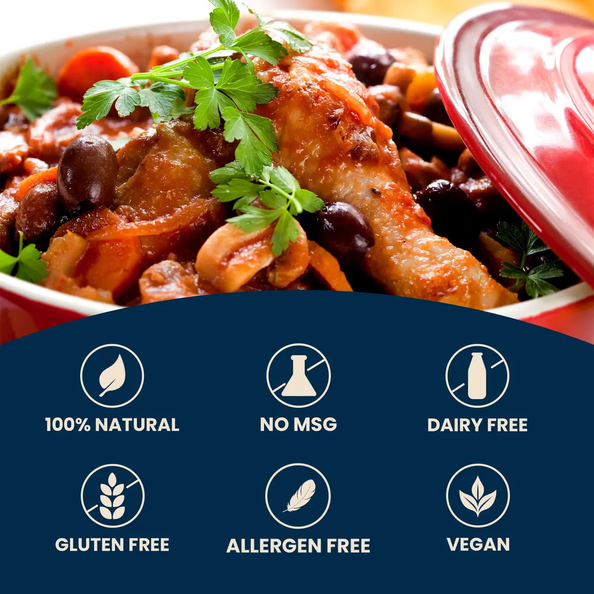Massel Salt Reduced Chicken Style Bouillon Powder 140g (4.9 oz) | Low Sodium, Vegan, Gluten-Free Stock Base - view 2