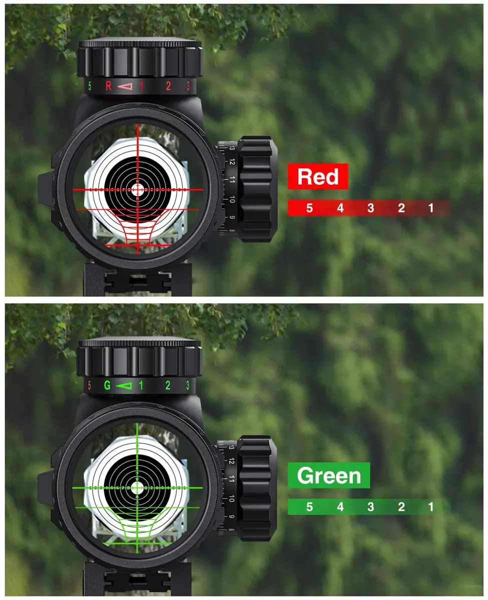 MidTen 3-9x32 4-in-1 Scope Combo with Dual Illuminated Scope Optics & Laser Rangefinder | Aim & Shoot - view 4