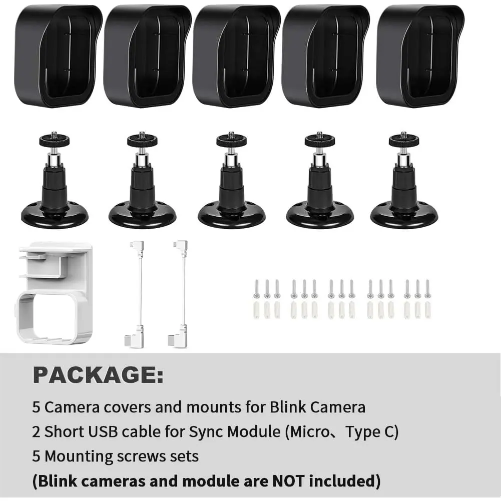 Gresur 5 Pack Portable Electronic Device Mount Black | 360° Adjustable, Weatherproof, Easy Install - view 6