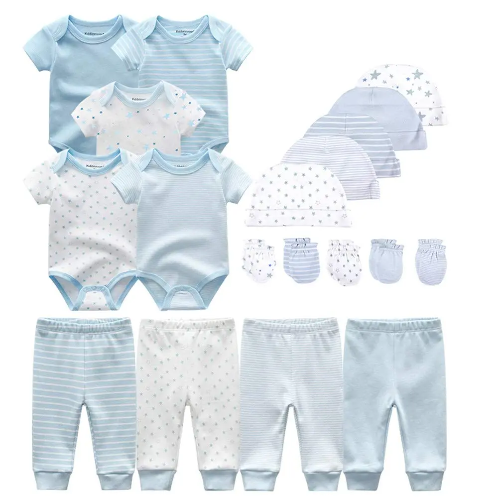 Kiddiezoom Baby Layette Essentials Giftset 19-Piece | Soft Cotton for Newborns (70-120 chars) - main product image