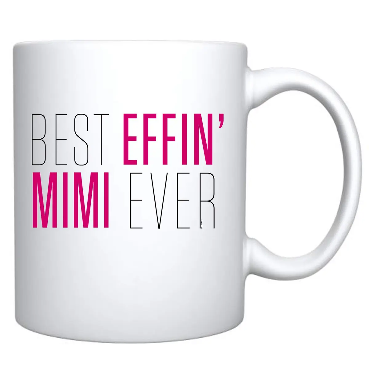 Veracco Best Effin' Mimi Ever Mug - 11 oz Ceramic Coffee Cup for Grandma, Mother's Day, and Birthday Gifts (White, Ceramic) - view 2