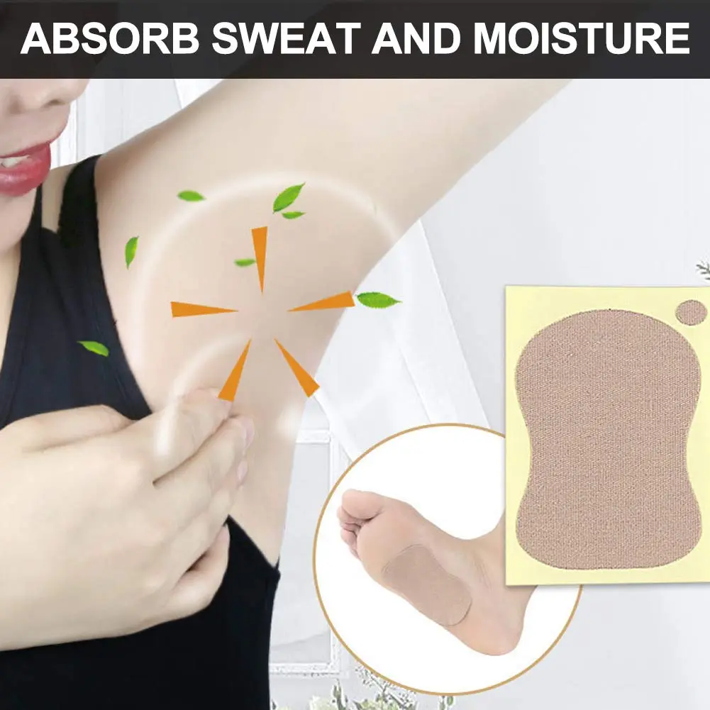 HURRISE Body Deodorant 10pcs | Unisex Sweat Absorbing Underarm Patches, 9 x 6.5cm - view 6