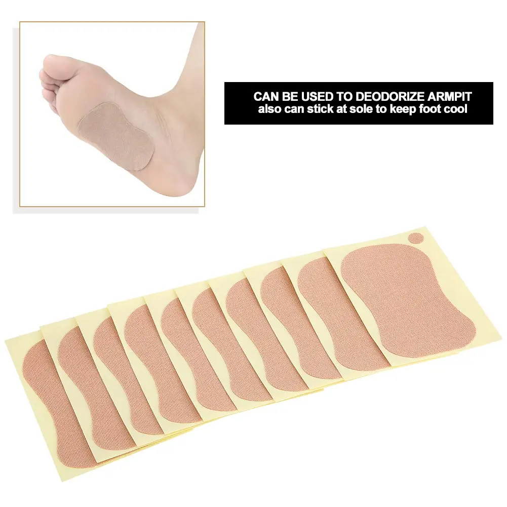 HURRISE Body Deodorant 10pcs | Unisex Sweat Absorbing Underarm Patches, 9 x 6.5cm - view 7