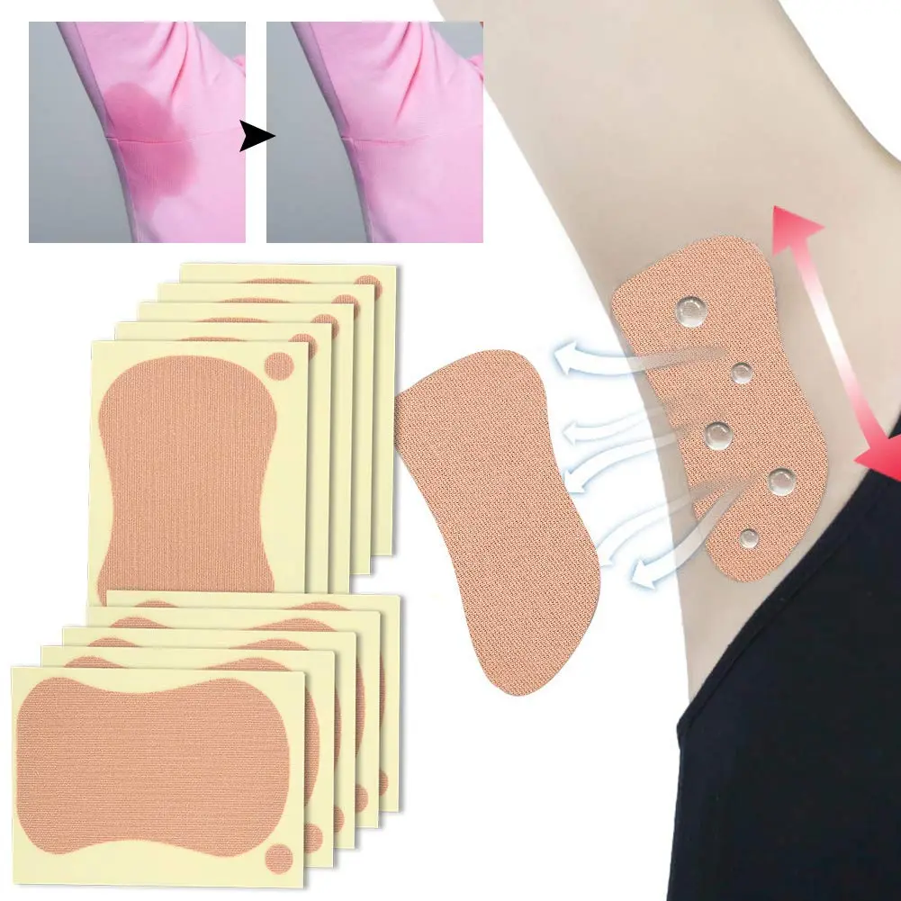 HURRISE Body Deodorant 10pcs | Unisex Sweat Absorbing Underarm Patches, 9 x 6.5cm - view 3