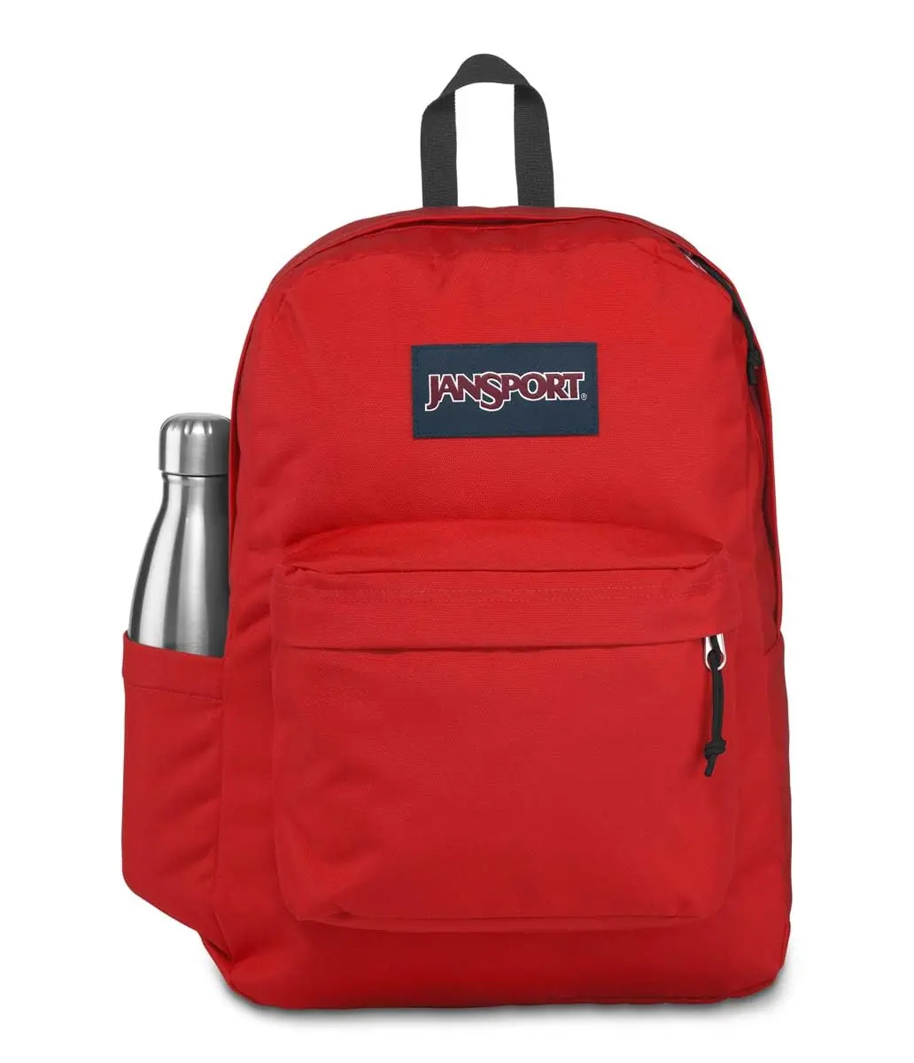 JanSport Superbreak Backpack Red Tape 26L (15.6 x 12.5 x 5.5 in) - main product image