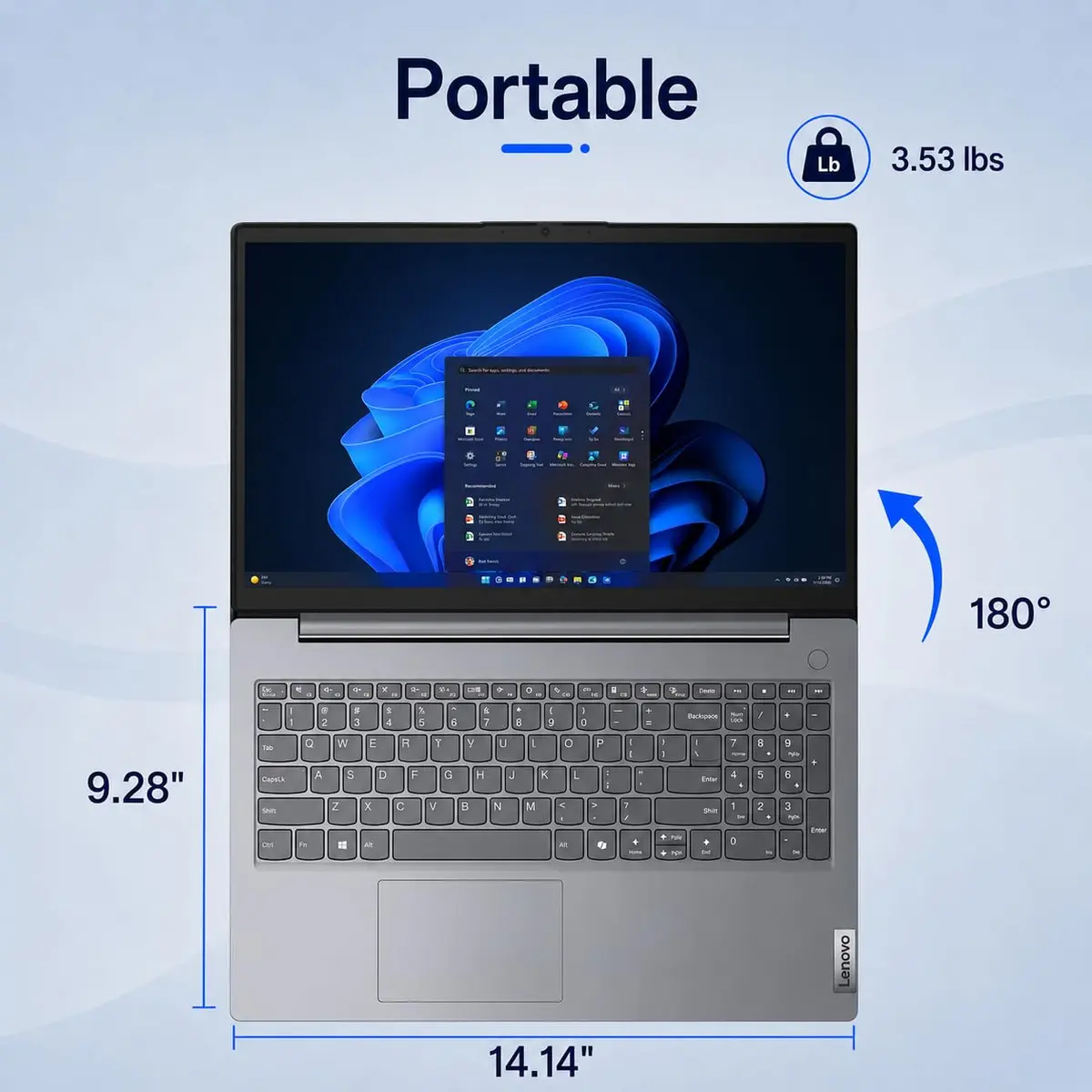 ist computers Lenovo V15 G6 Notebook AMD Ryzen 7 16GB RAM 512GB SSD | Business-Ready, Windows 11 Pro - view 7
