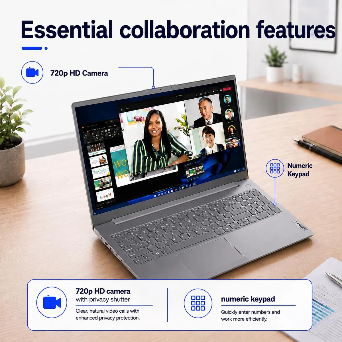ist computers Lenovo V15 G6 Notebook AMD Ryzen 7 16GB RAM 512GB SSD | Business-Ready, Windows 11 Pro - view 3