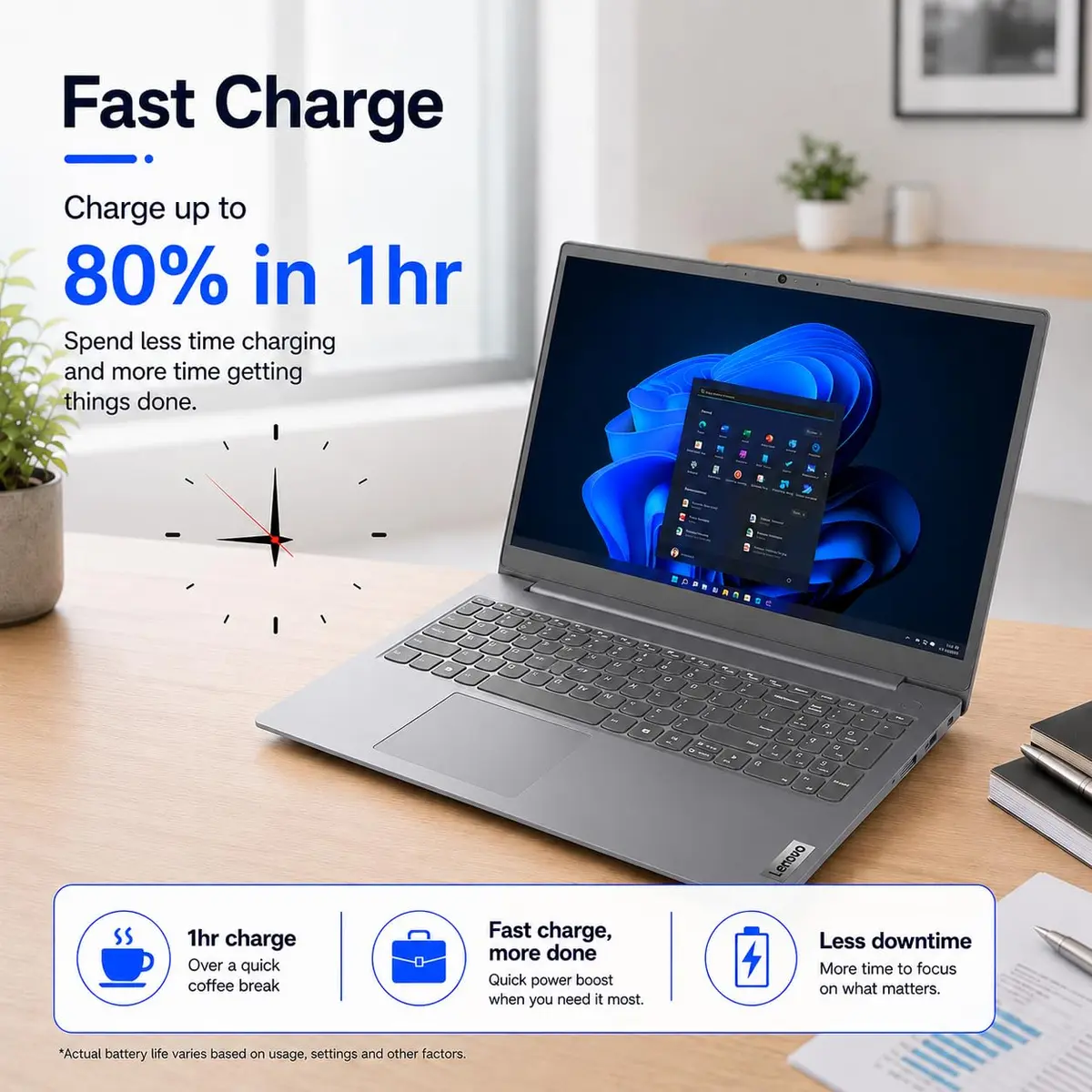 ist computers Lenovo V15 G6 Notebook AMD Ryzen 7 16GB RAM 512GB SSD | Business-Ready, Windows 11 Pro - view 4