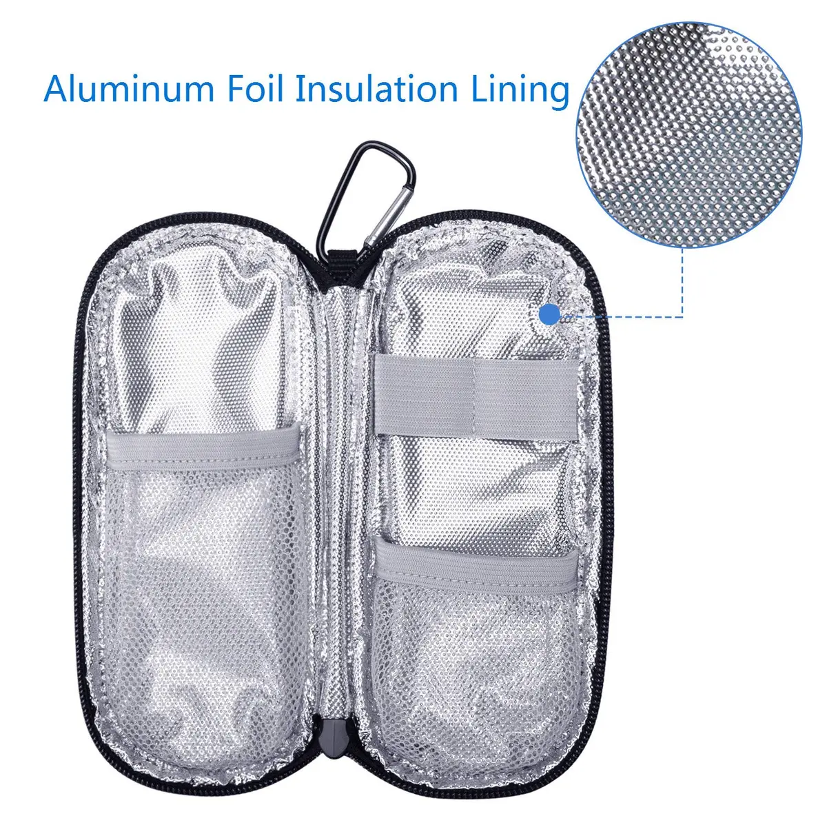 Yarwo Insulin Cooler Travel Case with 2 x TSA Approved Ice Packs | Insulated Diabetes Organizer for Daily Use - view 3