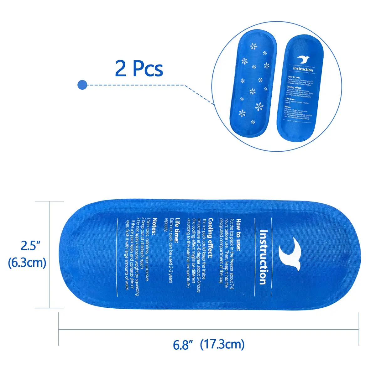 Yarwo Insulin Cooler Travel Case with 2 TSA Approved Ice Packs for Insulin Pens, 19cm (7.4in) | Keeps Medicine Cool for Travel - view 6