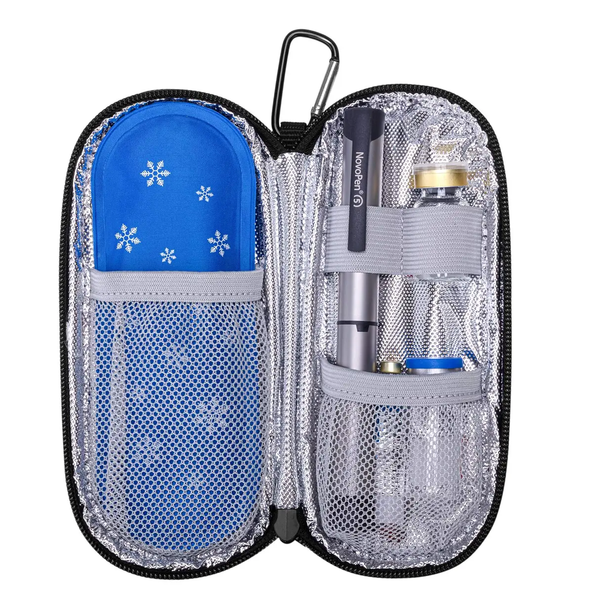 Yarwo Insulin Cooler Travel Case with 2 TSA Approved Ice Packs for Insulin Pens, 19cm (7.4in) | Keeps Medicine Cool for Travel - view 2