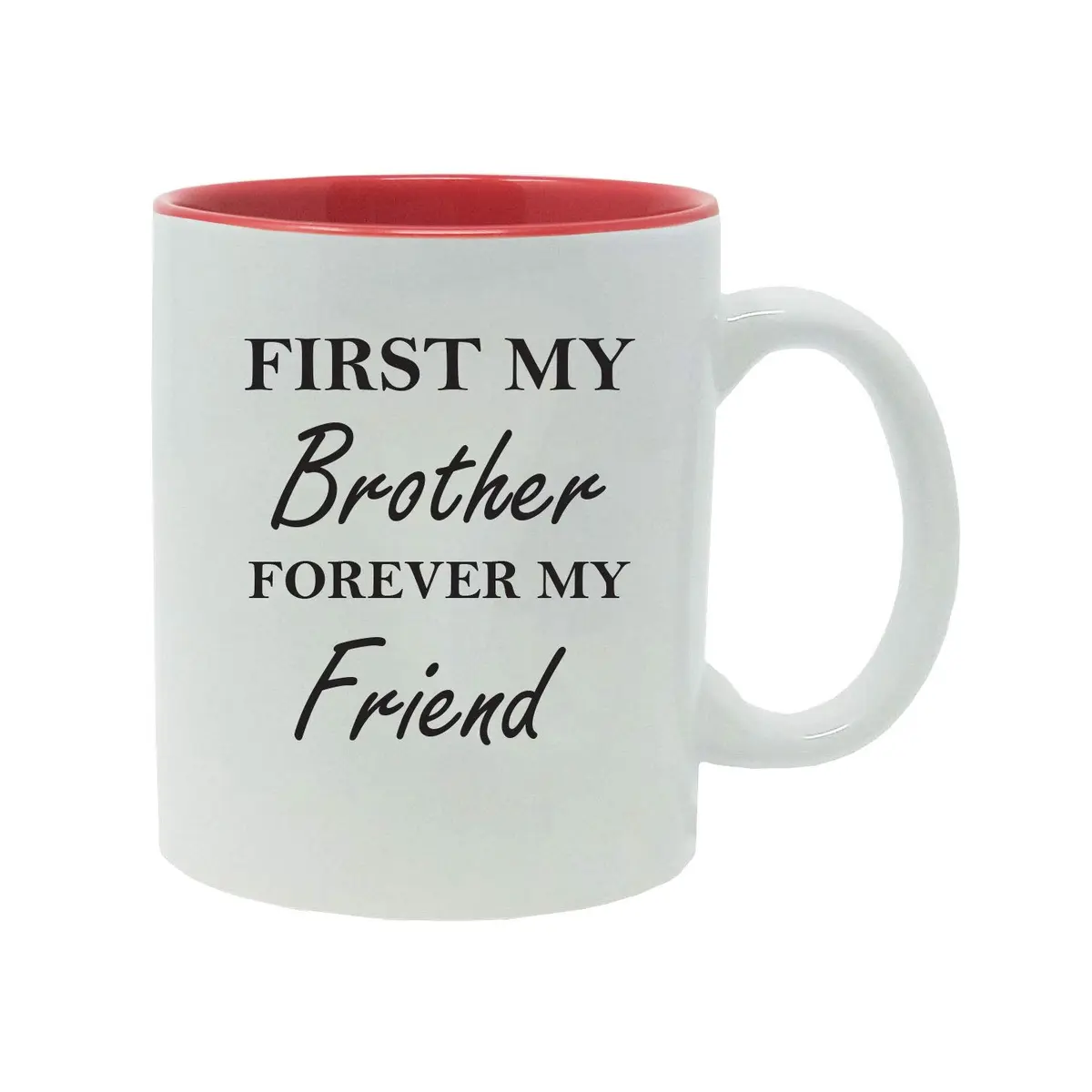 CustomGiftsNow 'First My Brother Forever My Friend' 11oz Ceramic Mug | Gift for Brother - main product image