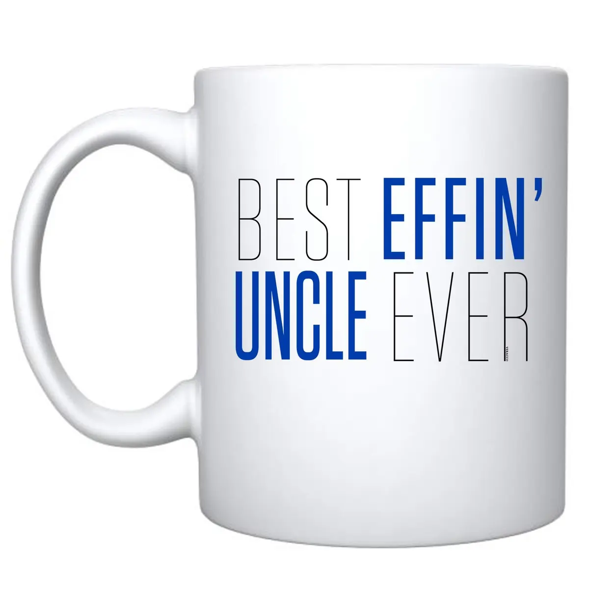Veracco Best Effin' Uncle Ever Ceramic Coffee Mug 325ml (11 fl oz) | Funny Birthday Gift for Him - main product image