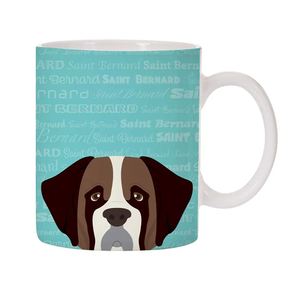 Mystic Sloth Saint Bernard Dog Breed Design 11oz (325ml) Ceramic Coffee Mug | Adorable Long Lasting Design - main product image