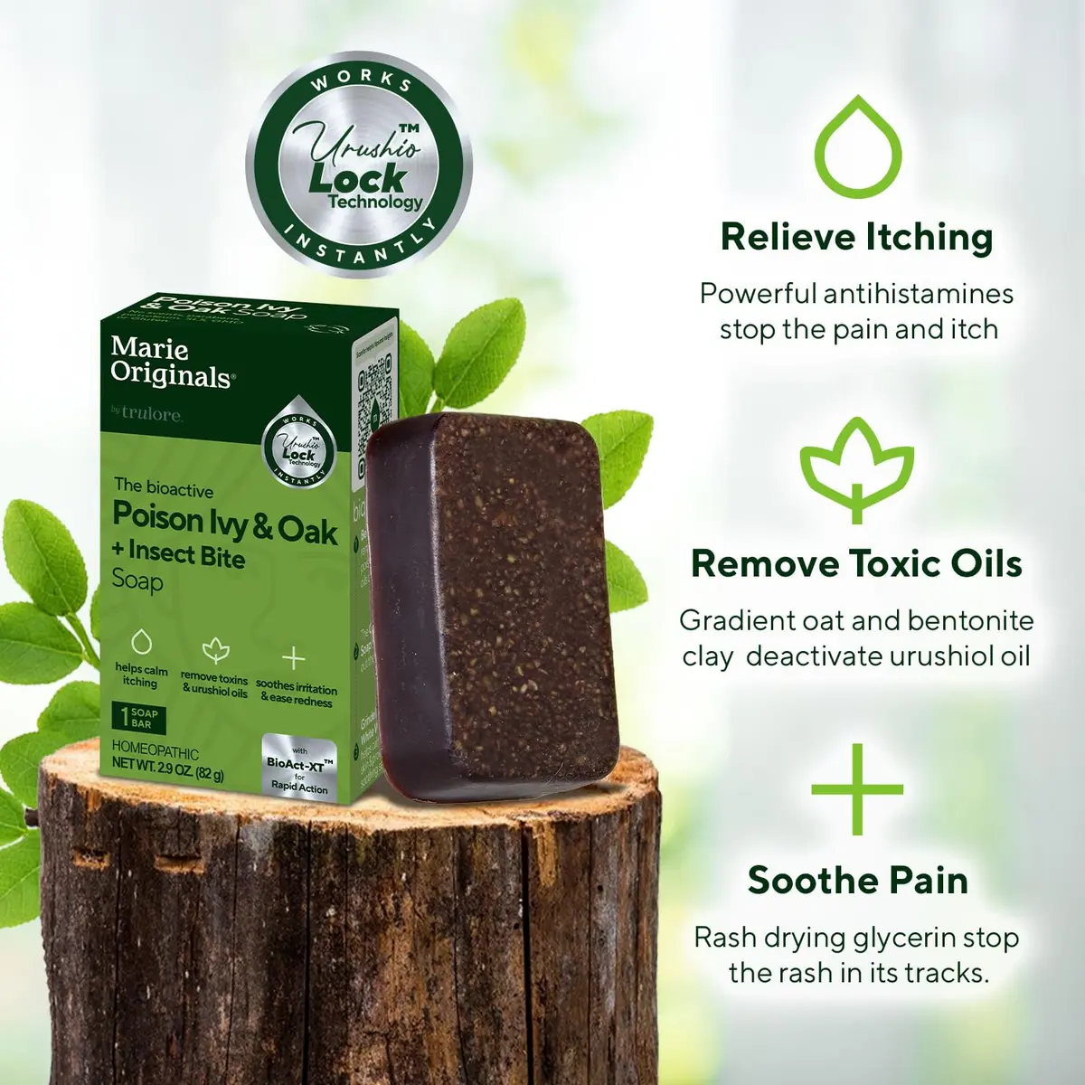 Marie Originals Poison Ivy Soap, Outdoor Skin Cleanser, 2 Pack | Natural Relief for Poison Ivy & Oak, Fast Skin Irritation Support - view 5