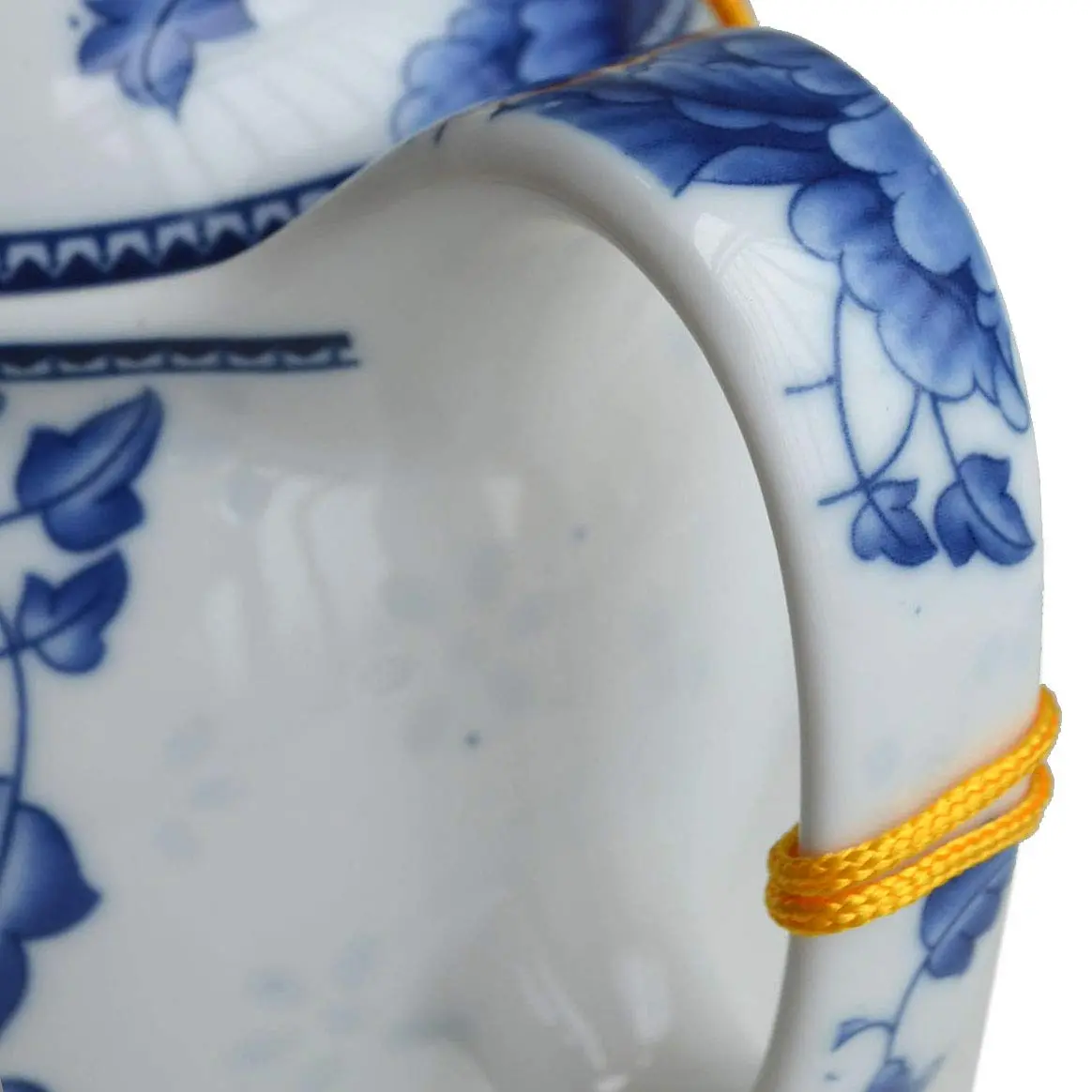 vv8oo Teapot 12oz Blue White | Ceramic Infuser for Loose Tea, Dishwasher Safe - view 6