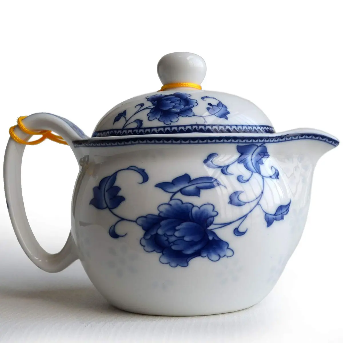 vv8oo Teapot 12oz Blue White | Ceramic Infuser for Loose Tea, Dishwasher Safe - view 2