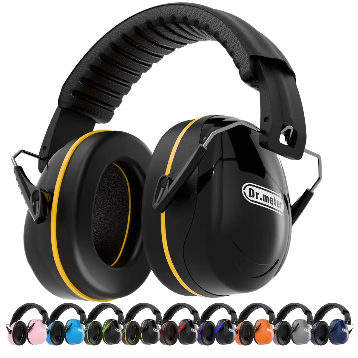 Dr.meter FM-1B Noise Cancelling Earmuffs for Adults & Kids | 31dB SNR (26dB NRR) Noise Reduction - main product image