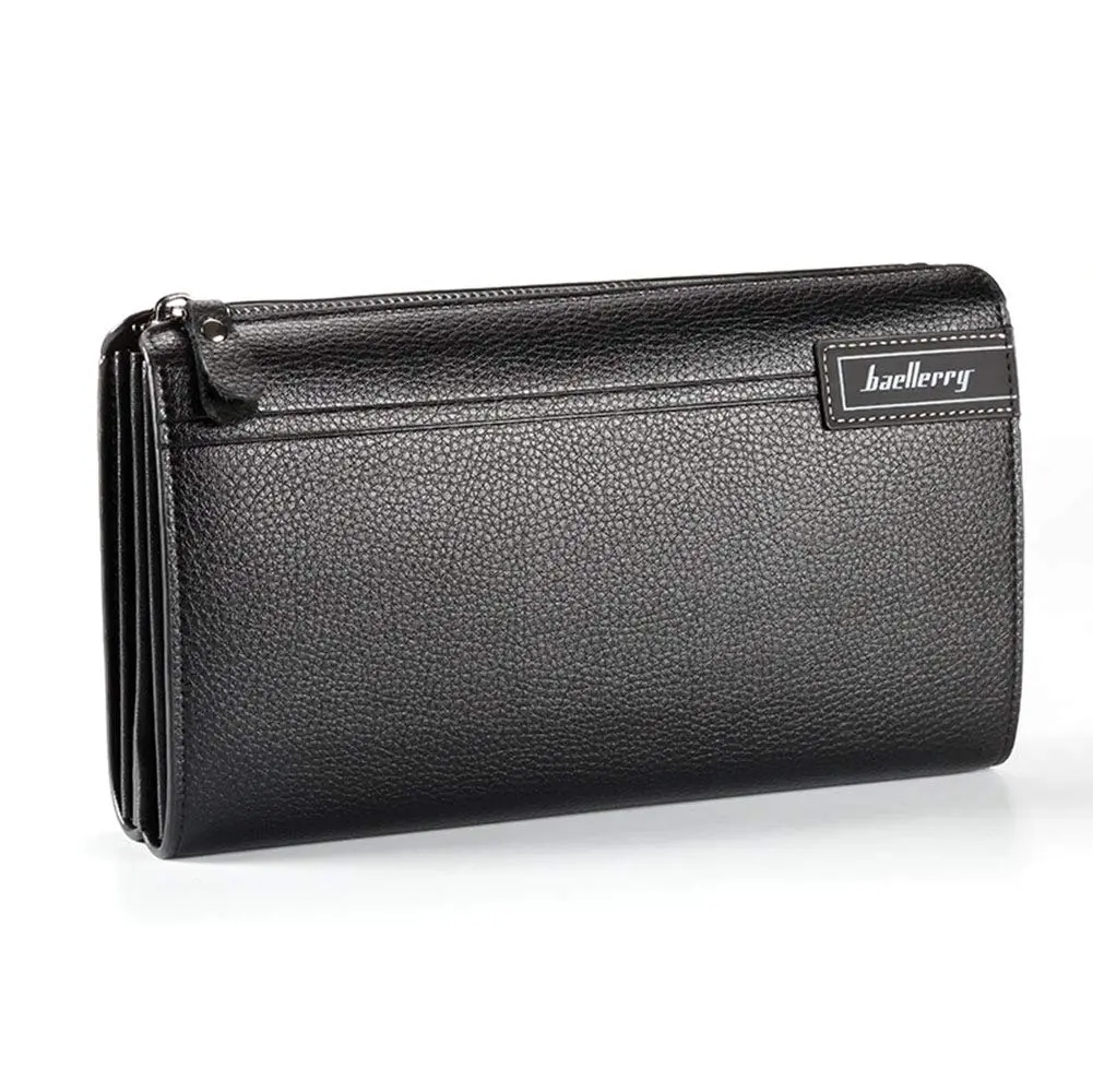 Valentoria Long Faux Leather Clutch Wallet for Men 21.01cm x 3.99cm x 13cm (8.27" x 1.57" x 5.12") | RFID Blocking Business Handbag - main product image
