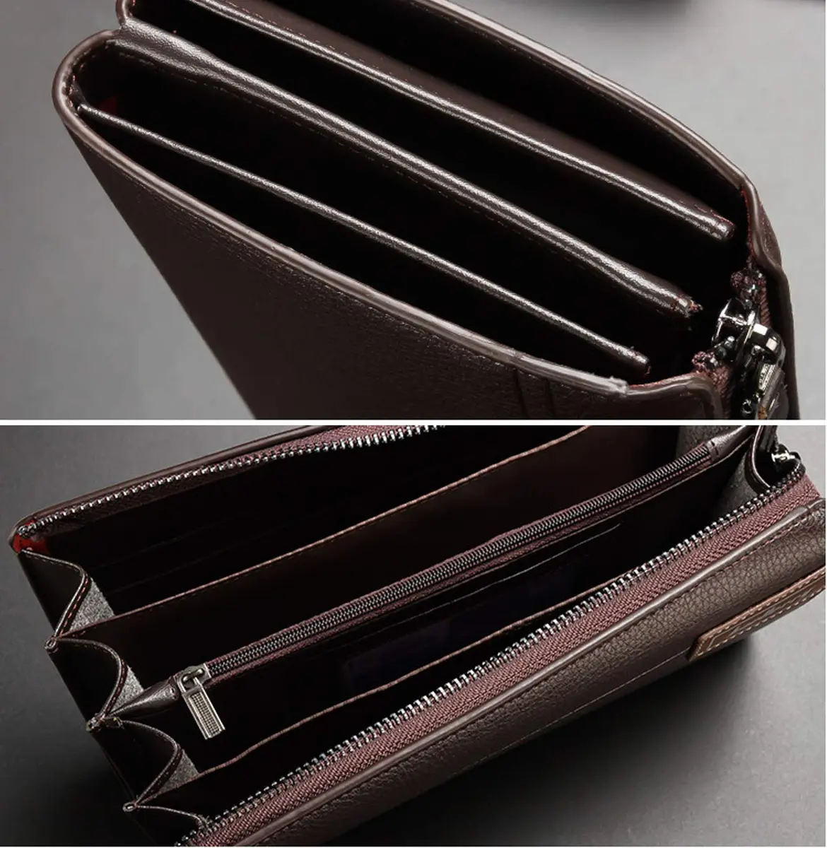 Valentoria Long Faux Leather Clutch Wallet for Men 21.01cm x 3.99cm x 13cm (8.27" x 1.57" x 5.12") | RFID Blocking Business Handbag - view 7